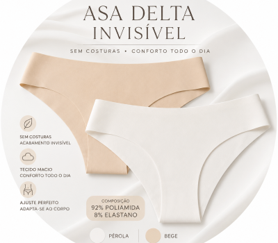 Cueca Asa Delta Invisível