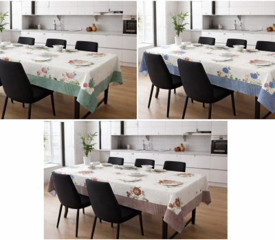 Toalha Mesa Floral 100% Algodão