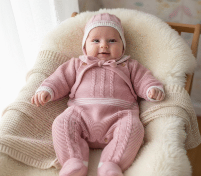 Conjunto bebe em malha 100% algodao