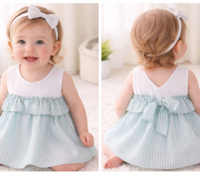 Vestido Menina Laço Atras