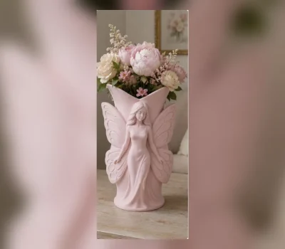 Vaso Decorativo de Flores de Fada Anjo Borboleta