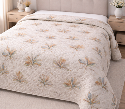 Colcha Floral Moderno