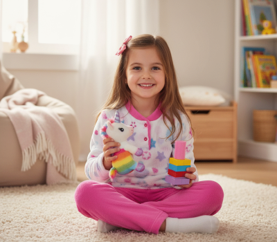 Pijama coralina menina