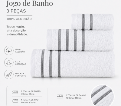 Conjunto Toalhas 500 Gramas