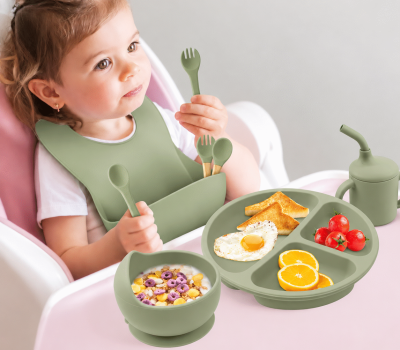 Conjunto de alimentação silicone