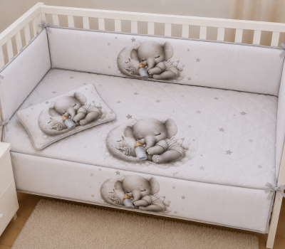 Edredão Cama Bebe Elefante