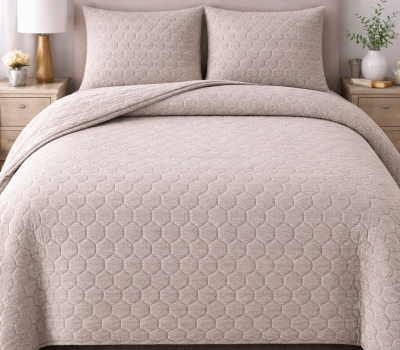 Colcha Casal Com Almofadas "Esmeralda"