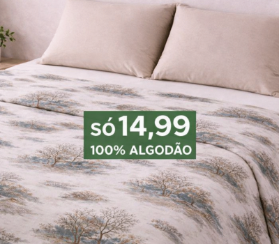 Jogo De Lençois Estampado 100% Algodão