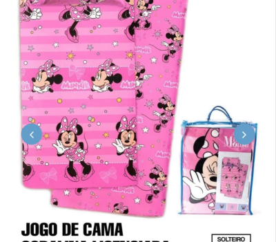 Jogo de Cama Coralina Infantil Minnie