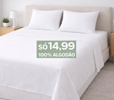 Lençol De Casal 100% Algodão