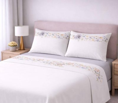 Jogo De Lençol Floral 100% Algodão