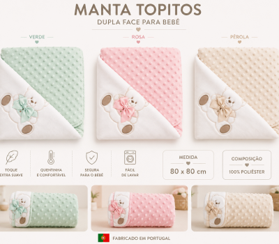 Mantas Topitos Dupla Face