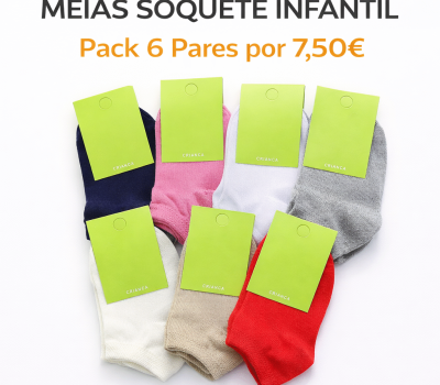 Pack soquetes criança 15-18